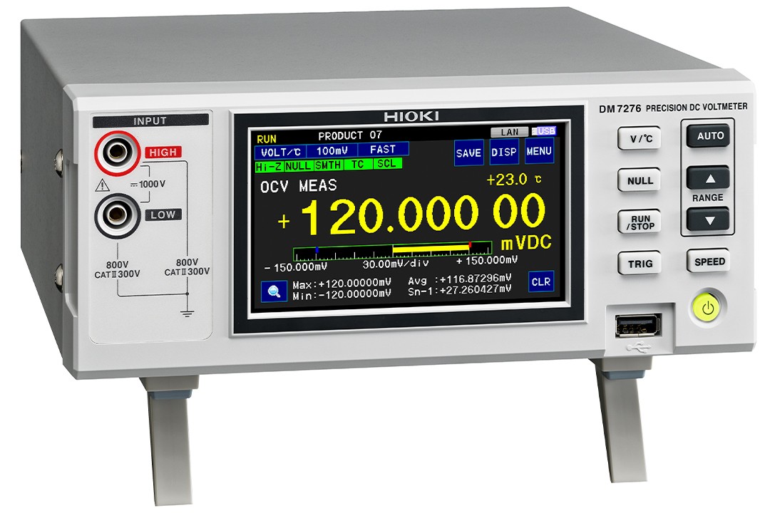 日置HIOKI DM7276-03电压表7位半直流电压计自带RS-232C